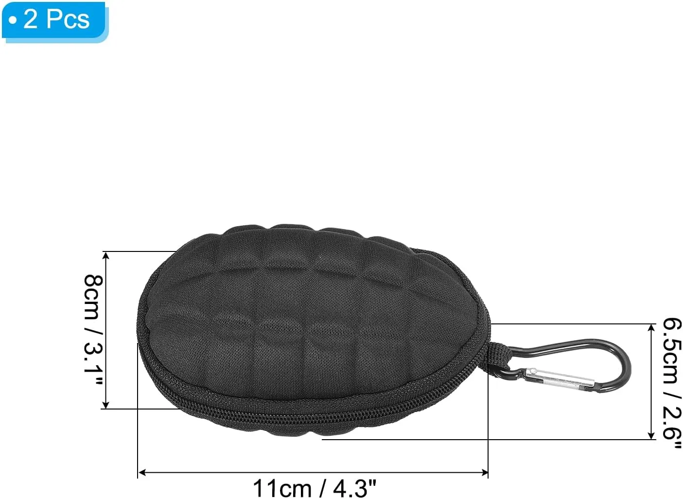 PATIKIL Billiard Accessories Storage Bag, Chalk Case Bag Portable Clip-on Attaching Purse Pool Billiard Accessory