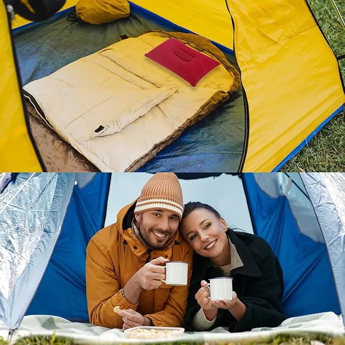 PATIKIL Inflatable Pillow, 3 Pack Ultralight Camping Travel Pillow Desk Rest Neck Support for Hiking Backpacking Office, Blue