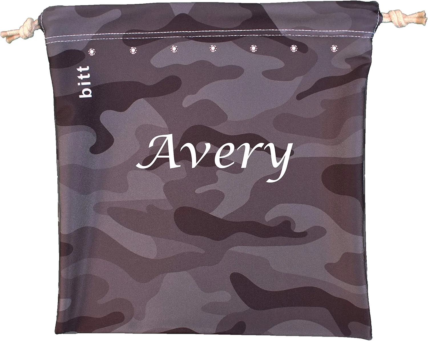 Personalized Gymnastics Grip Bag, Camouflage for Girls Boys (Black Camo)