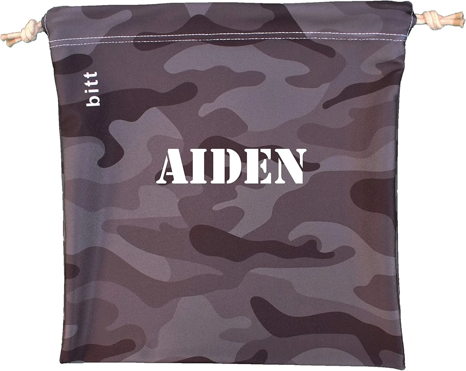 Personalized Gymnastics Grip Bag, Camouflage for Girls Boys (Black Camo)