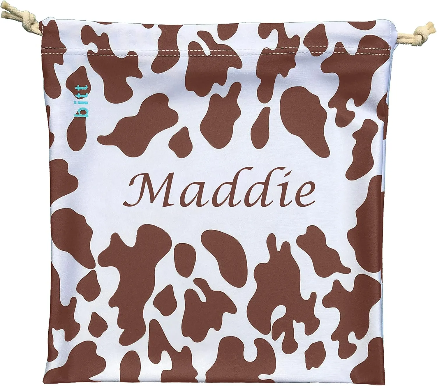 Personalized Gymnastics Grip Bag in Cow Print with Crystals Options