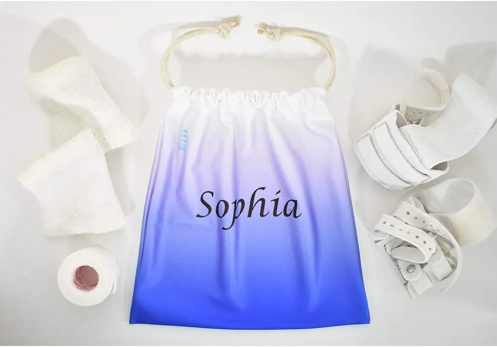 Personalized Gymnastics Grip Bag - Ombre Colors, Customized Bag with Crystals Option