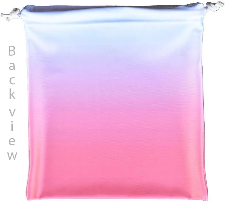 Personalized Gymnastics Grip Bag with Split Handstand in Ombre Colors - Customized Bag with Crystals Option