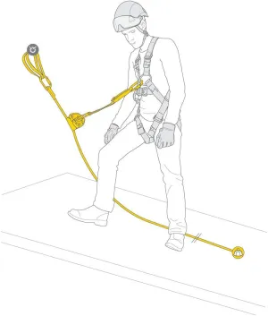 Petzl ASAP Lock Vertical Lifeline Kit 10 M, Anchor System Unisex Adult, Multicoloured, M