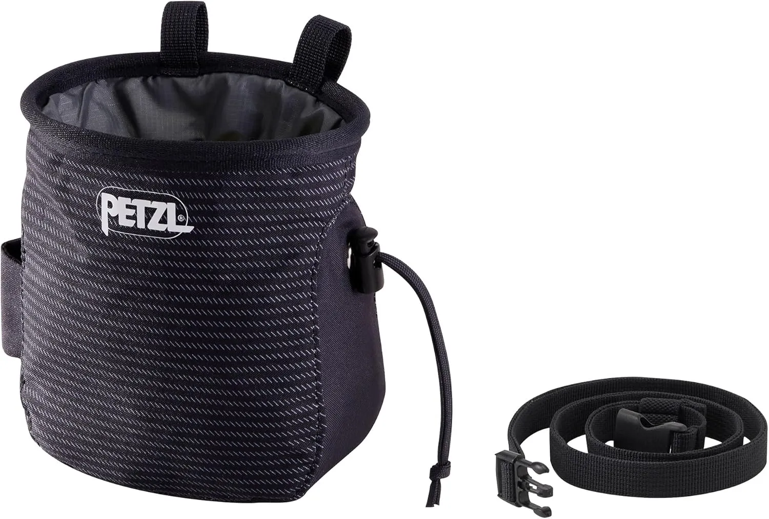 PETZL SAKA Chalk Bag - Ergonomic Chalk Bag for Gym, Sport, and Trad Climbing