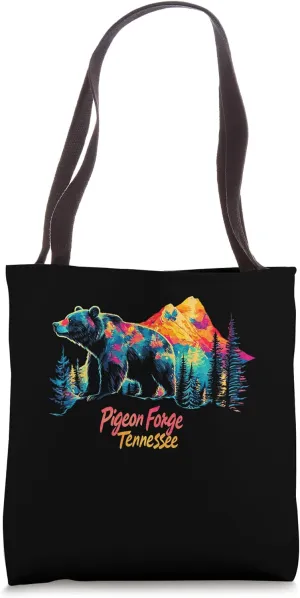 Pigeon Forge Tennessee Mountains Bear USA Hiking Souvenir TN Tote Bag