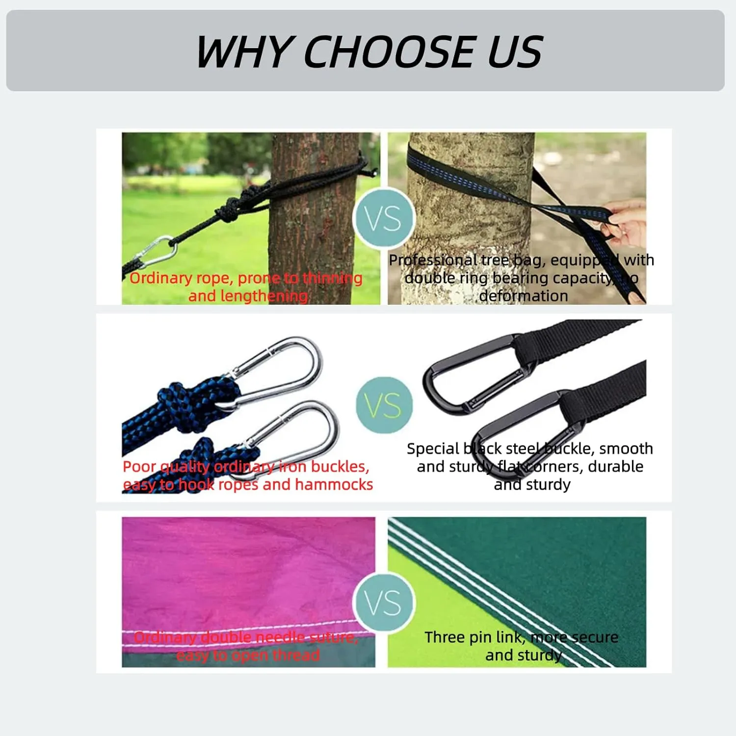 Pop up Hammock with Mosquito net - Ultra Light Outdoor Camping  for Adults with Capacity of 200 kilograms,Hammock Swing for 2 Tree Ties, 2 Black Gold Steel Buckles, Outdoor Storage Bag (Grey Orange)