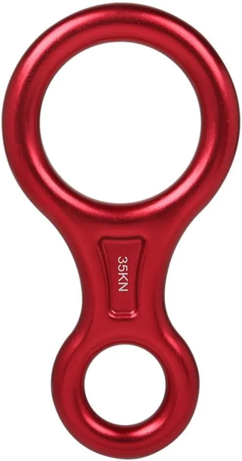 POPETPOP Downhill Descender Rappel Ring 8 Word Rope Climbing Stop Descender Gear