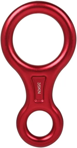 POPETPOP Downhill Descender Rappel Ring 8 Word Rope Climbing Stop Descender Gear