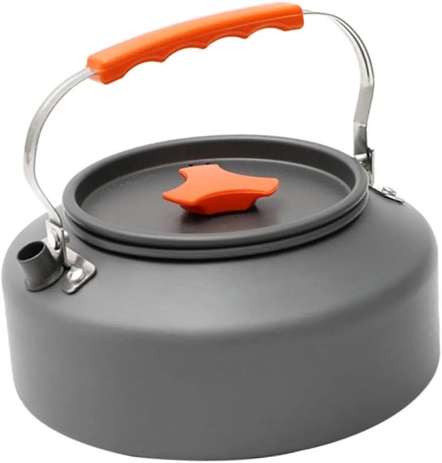 Portable Aluminum Camping Kettle 1.6l Compact Design Perfect for Tea Coffee Picnic