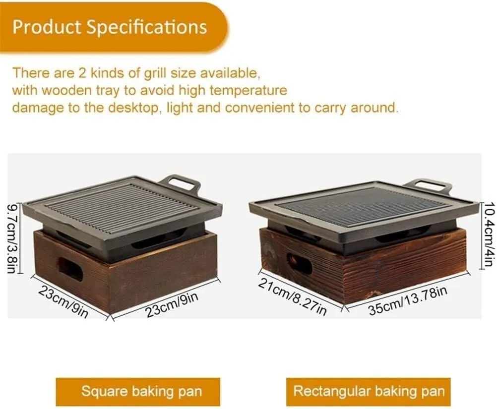 Portable BBQ Grill, Foldable Charcoal with Non-Stick Coating Adjustable Temperature for Outdoor Camping, Picnics, and Backyard