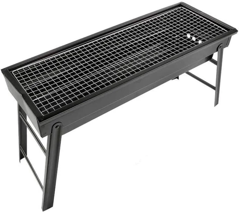 Portable Charcoal Grill with Ventilation Holes Compact BBQ Grill for Picnic Camping and Outdoor Parties