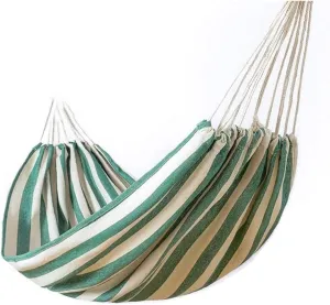 Portable Hammocks Recreation Hammock Outdoor Leisure Double Thick Canvas Indoor College Dormitory Camping Swing Chair for Hikers Hammock for Outdoor (Color : Green, Size : 200 * 150cm)