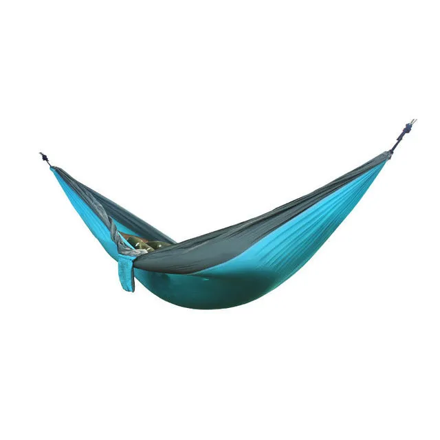 Portable Lightweight Nylon Parachute Double Hammock Multifunctional 2 People Hamak Camping Backpacking Travel Beach Yard Garden
