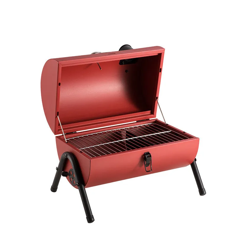 Portable Outdoor BBQ Charcoal Grill – Thickened Picnic Grill for Camping & Backyard Cooking