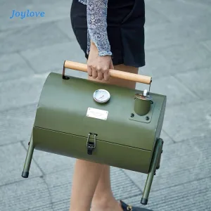 Portable Outdoor BBQ Charcoal Grill – Thickened Picnic Grill for Camping & Backyard Cooking