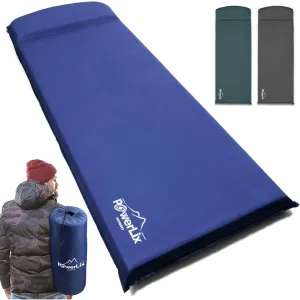Powerlix Self-Inflating Sleeping Mat – 3-Inch Insulated Foam Pad for Camping and Backpacking