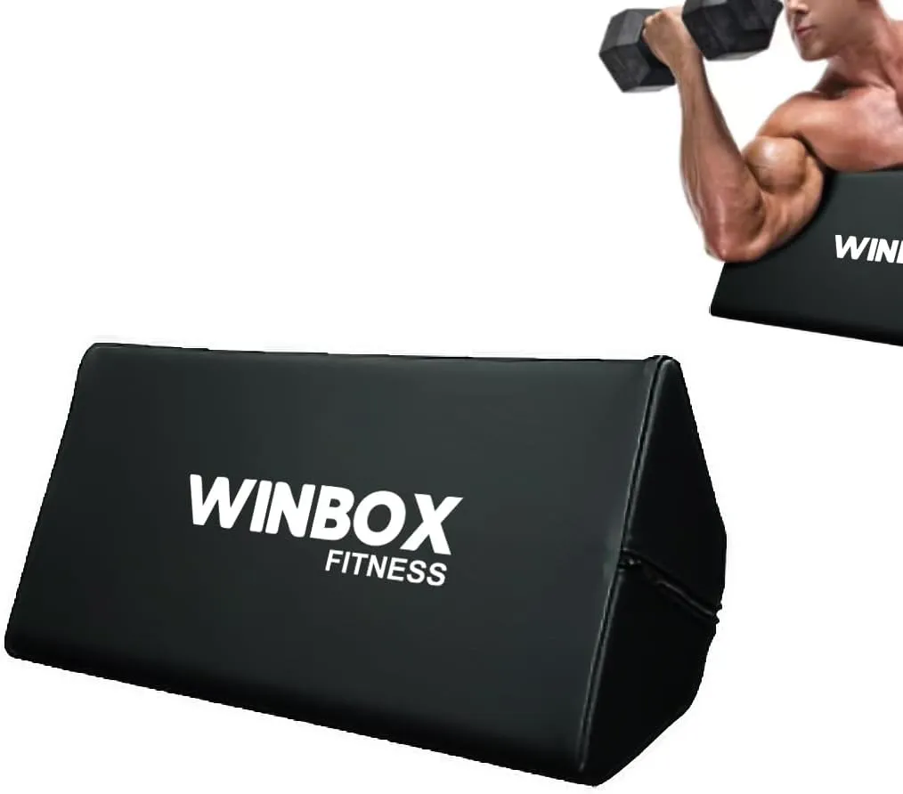 Preacher Pad, Seated Arm Blaster for Biceps, Preacher Curls for Arms, Bicep Curl Support Isolator and Weight Lifting Workout Equipment