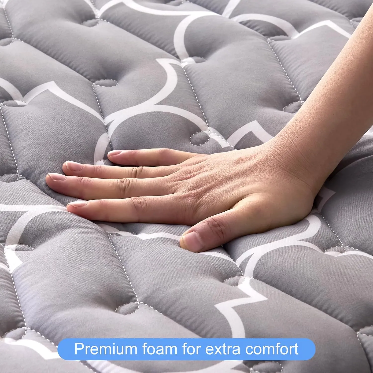 Premium Foam Japanese Floor Mattress Futon Mattress,100% High Density Comfortable Foam,Thicken Tatami Mat Sleeping Pad,Portable Kids Adults Sleeping Mats for Guest Room, Dormitory,Queen (80" X 60")
