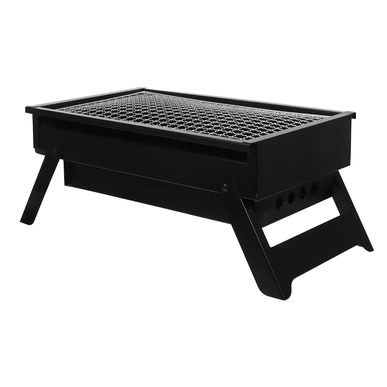 Premium Lightweight Outdoor Steel Dad Folding Camping Charcoal for Cooking 1pc Grill Barbecue Bbq Travel Portable Stainless Full range Small