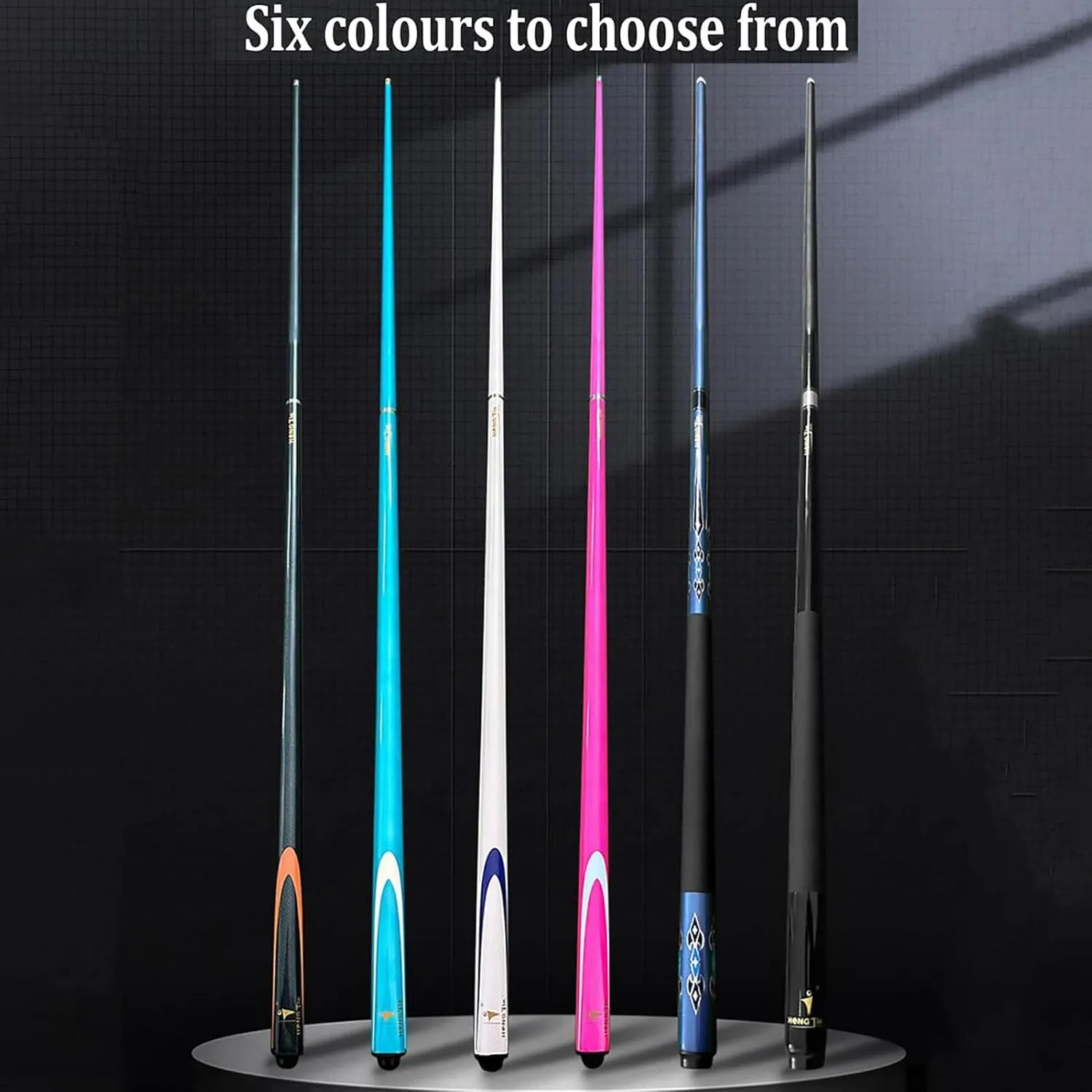 Premium Snooker cues Carbon Fibre Pool cue 1/2 Jointed Carbon Fibre Billiard Cue Pool Cue Stick for Billiards Fans Pink 9.5mm Premium Pool Cue 58 Inch Snooker Cues with Hard Bag & Chalk