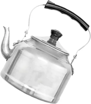 PRETYZOOM Small Aluminum Teapot Lid Portable Tea Pot for Home Hotel Office Camping