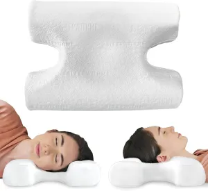 Pro Beauty Anti-Aging Pillow with Cooling Memory Foam Pillow for Back, Stomach, Neck - Firm Medium-High Loft