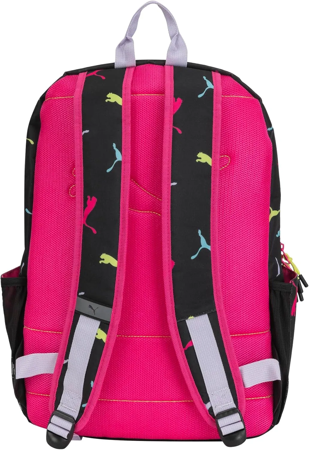 PUMA Unisex Kid's Rally 300 Backpack, Black/Knockout Pink, Large