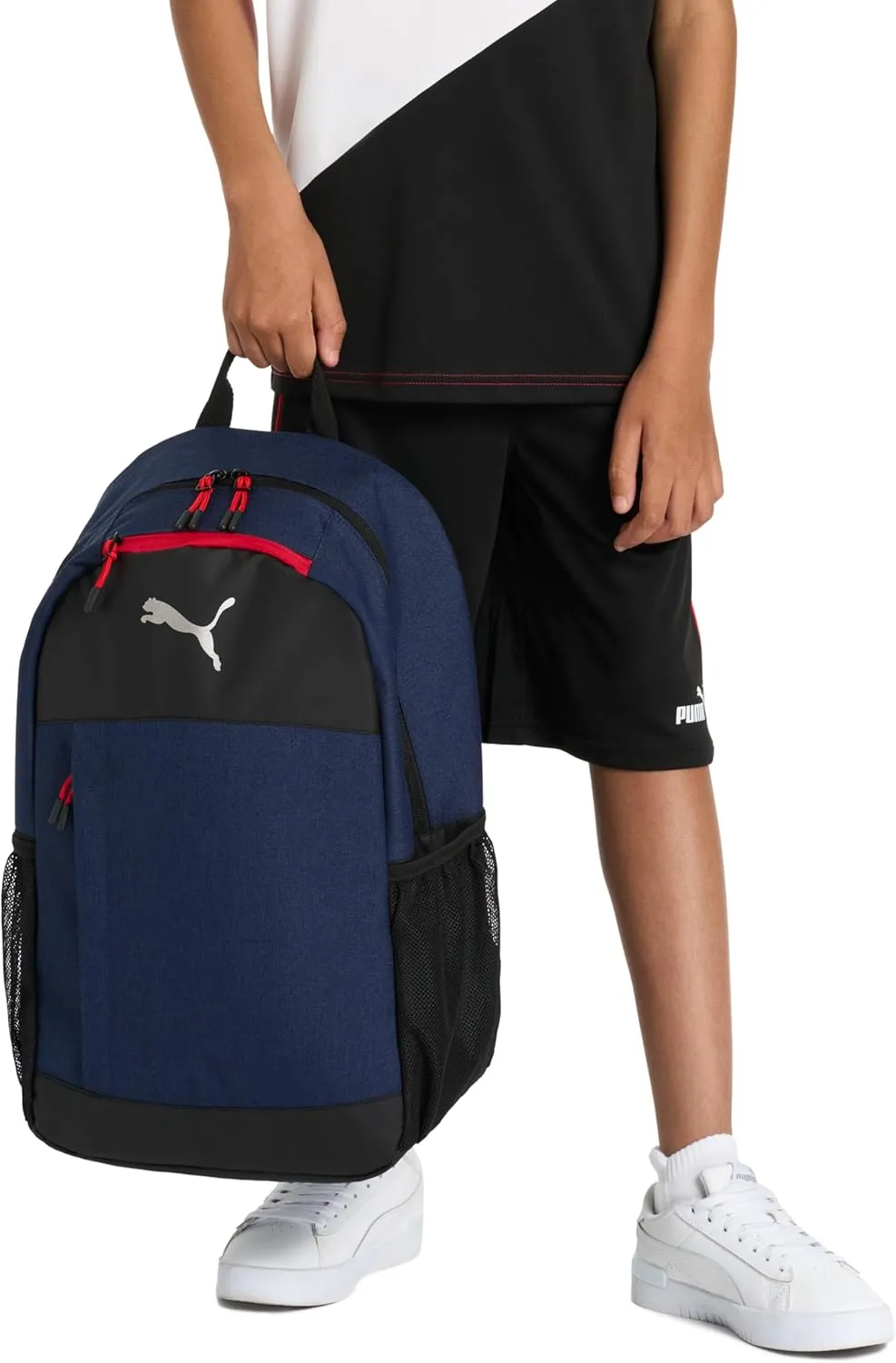 PUMA Unisex Kid's Terrain Backpack, Galactic Grey Heather, Large