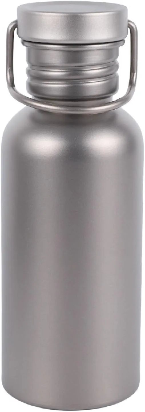 Pure titanium sports kettle sealed outdoor large capacity riding water bottle bicycle portable camping single layer running water cup