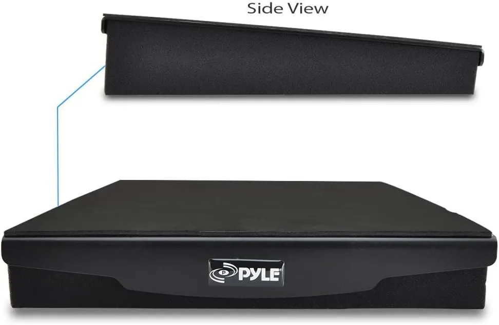 Pyle Sound Dampening Speaker Riser Foam - Audio Acoustic Noise Isolation Platform Pads Recoil Stabilizer w/ Rubber Base Pad For Studio Monitor, Subwoofer, Loud Speakers - PSI04 (7.5 x 9.1 x 2.3 Inch)