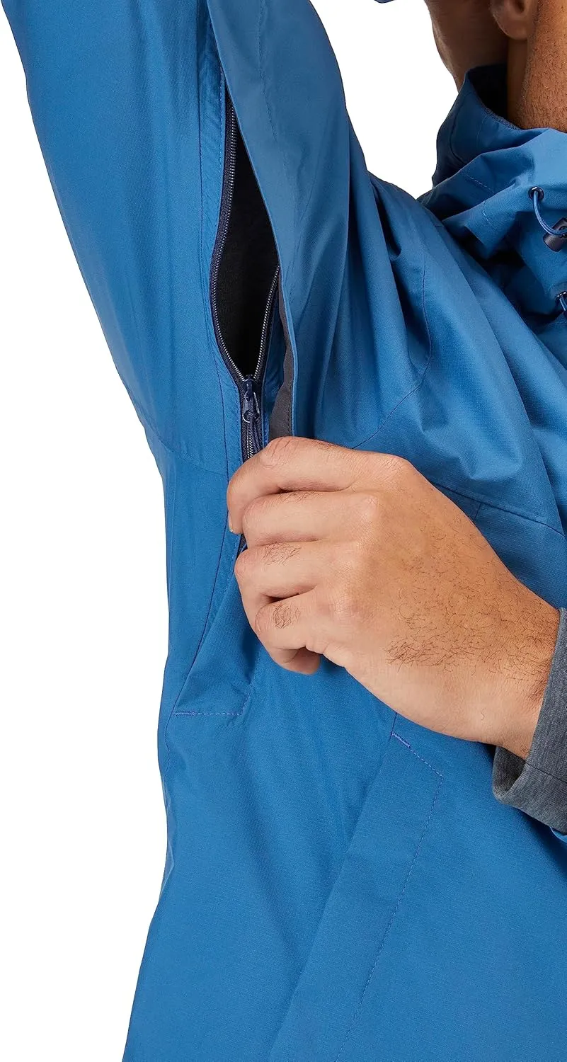 Rab Men's Downpour Eco Waterproof Breathable Jacket for Hiking & Climbing