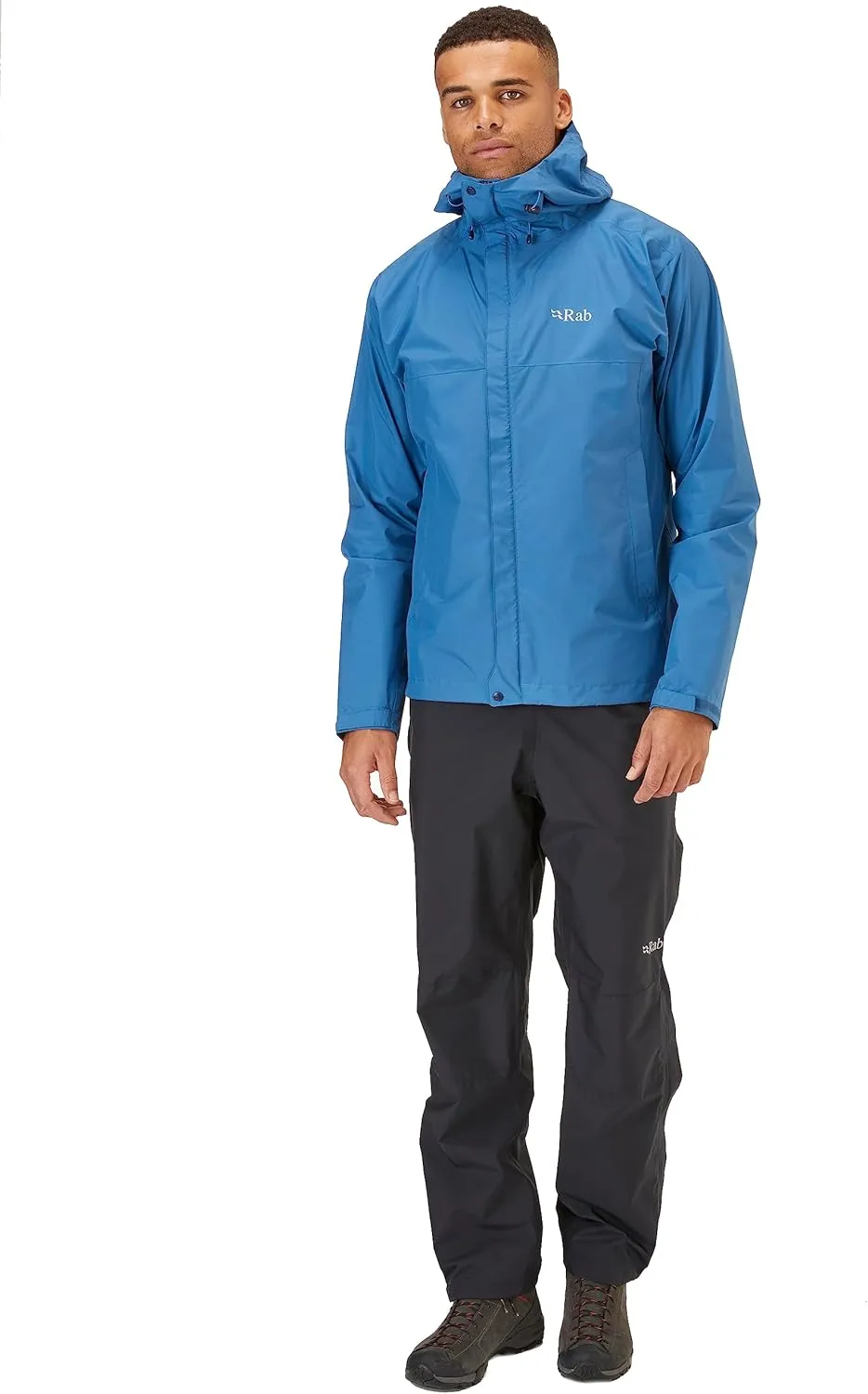Rab Men's Downpour Eco Waterproof Breathable Jacket for Hiking & Climbing