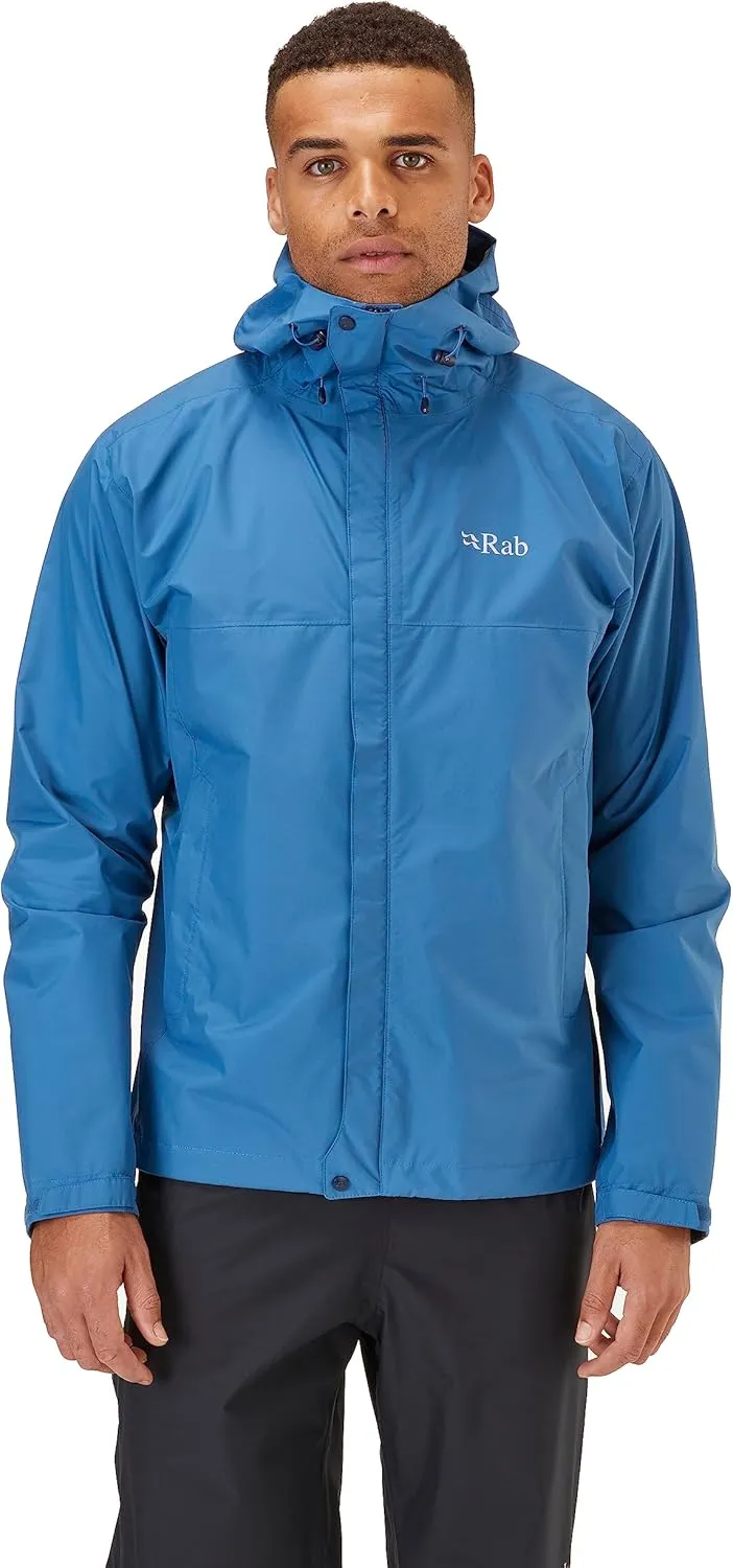Rab Men's Downpour Eco Waterproof Breathable Jacket for Hiking & Climbing