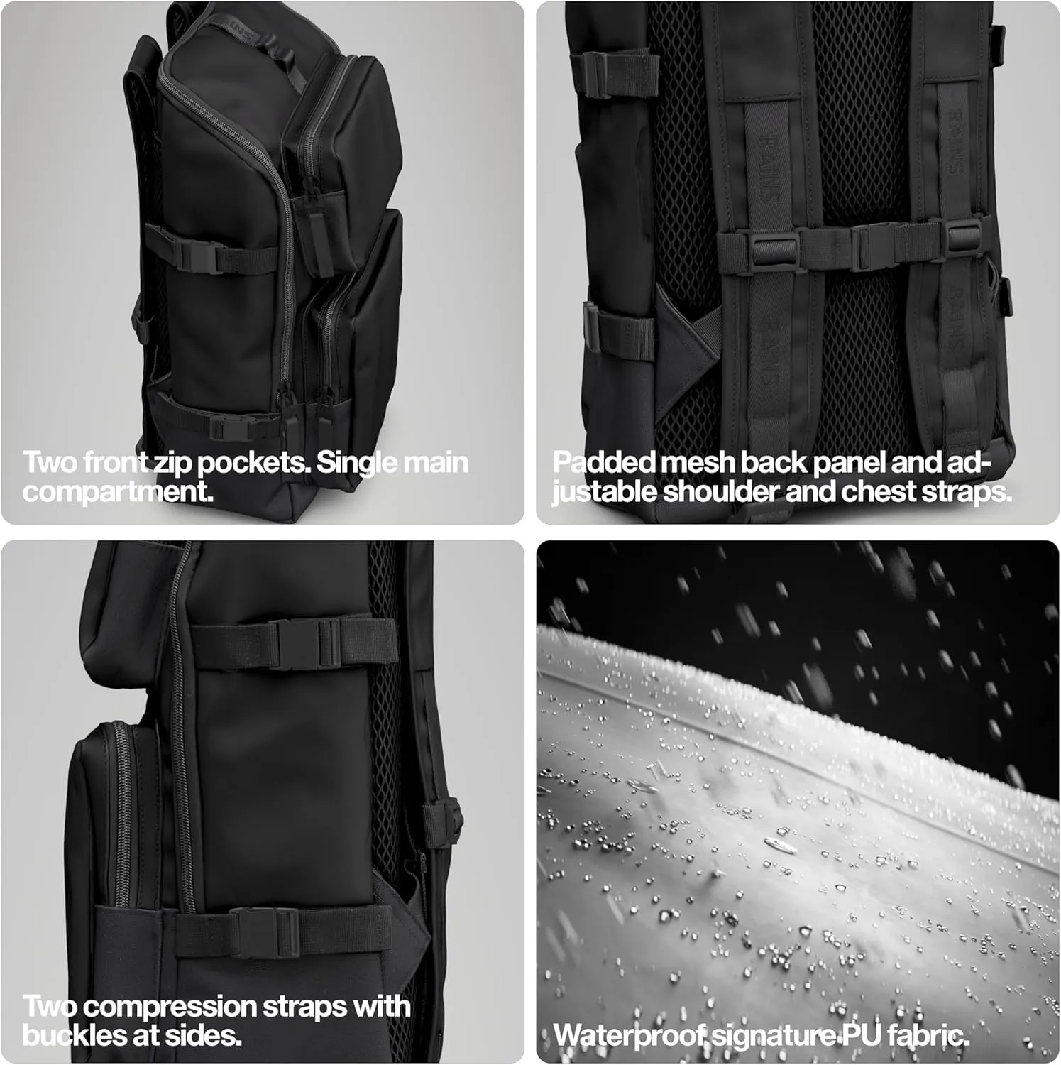 RAINS Trail Cargo Backpack (Green)