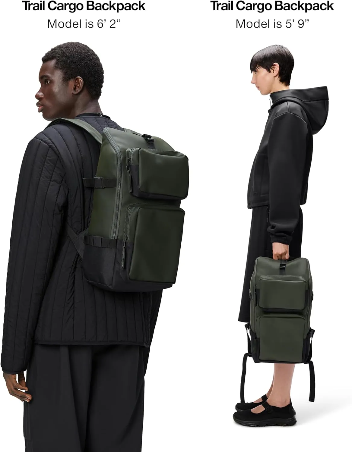 RAINS Trail Cargo Backpack (Green)