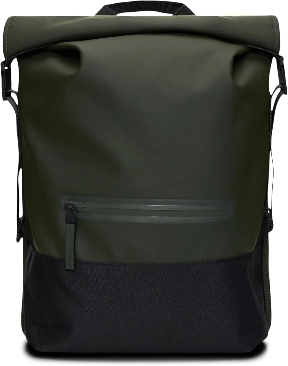 RAINS Trail Rolltop Waterproof Backpack for Men & Women (Green)