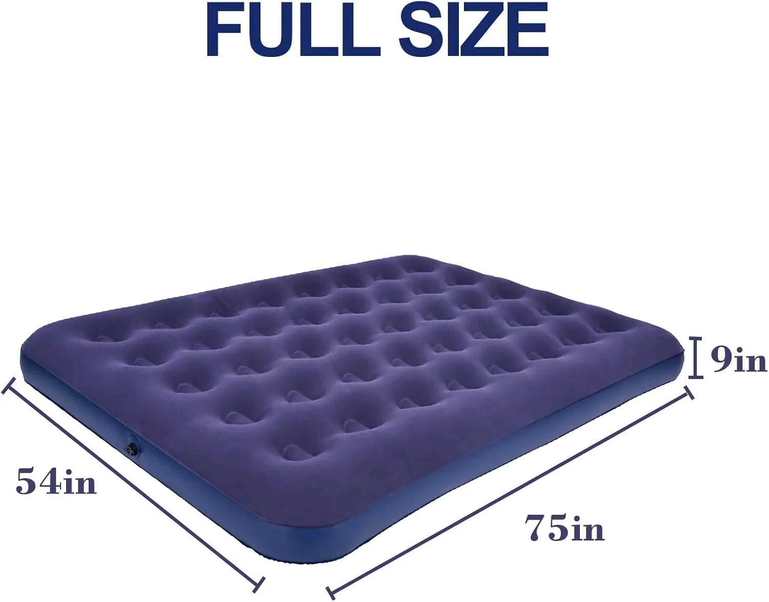 RAPTAVIS Full Size Air Mattress Inflatable Bed, Blow Up Mattress Camping Sleeping Pad