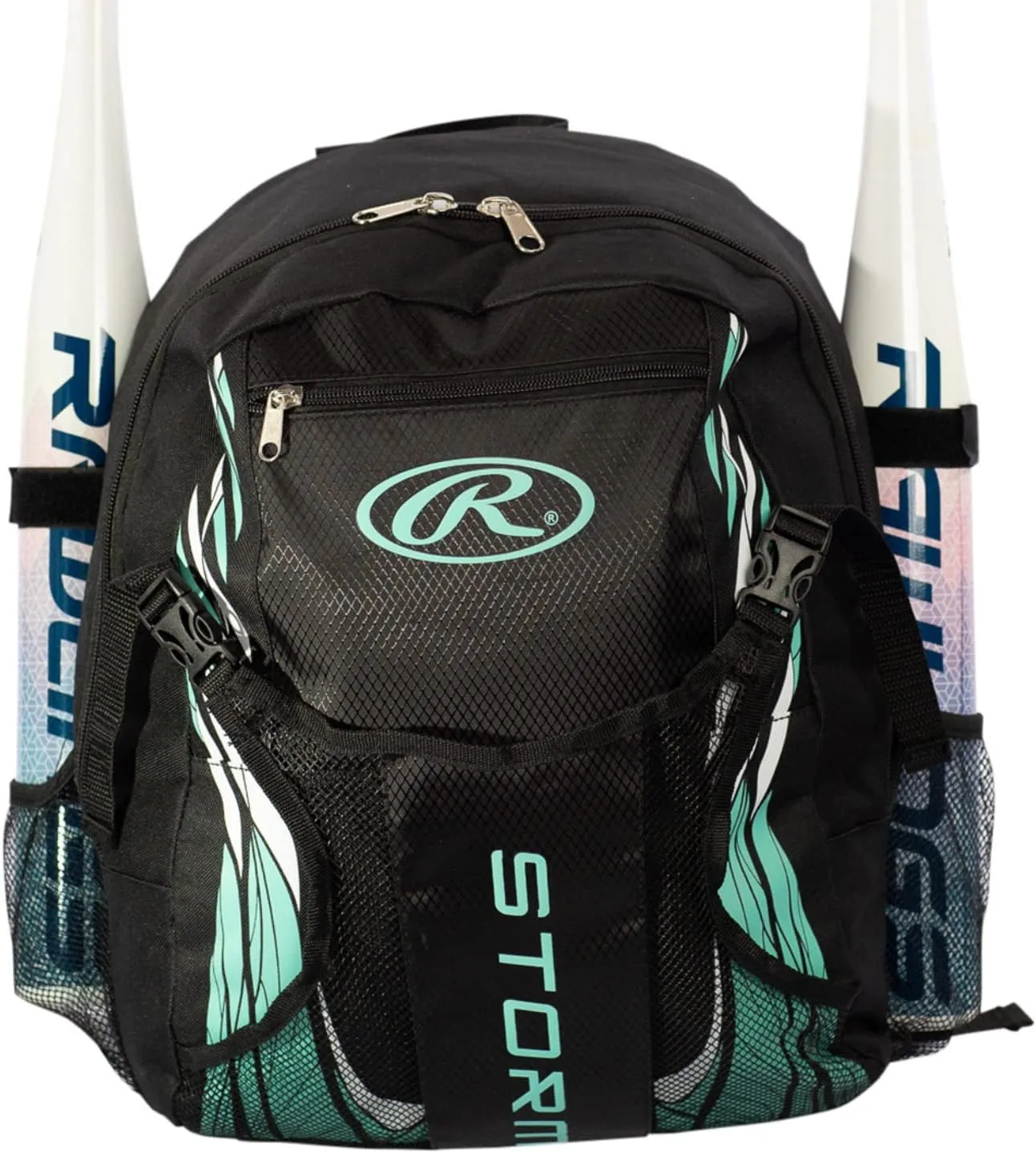 Rawlings | Storm Backpack Equipment Bag | Girls T-Ball/Youth Baseball & Softball | Multiple Colors