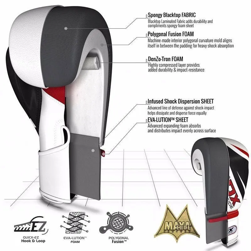 RDX F9 4ft / 5ft 17-in-1 Heavy Boxing Punch Bag & Gloves Set