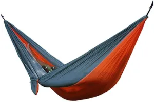Recreation Single Double Hammock Adult Outdoor Backpacking Travel Survival Hunting Sleeping Bed Portable with 2 Straps 2 Carabiner Gifts for Hikers