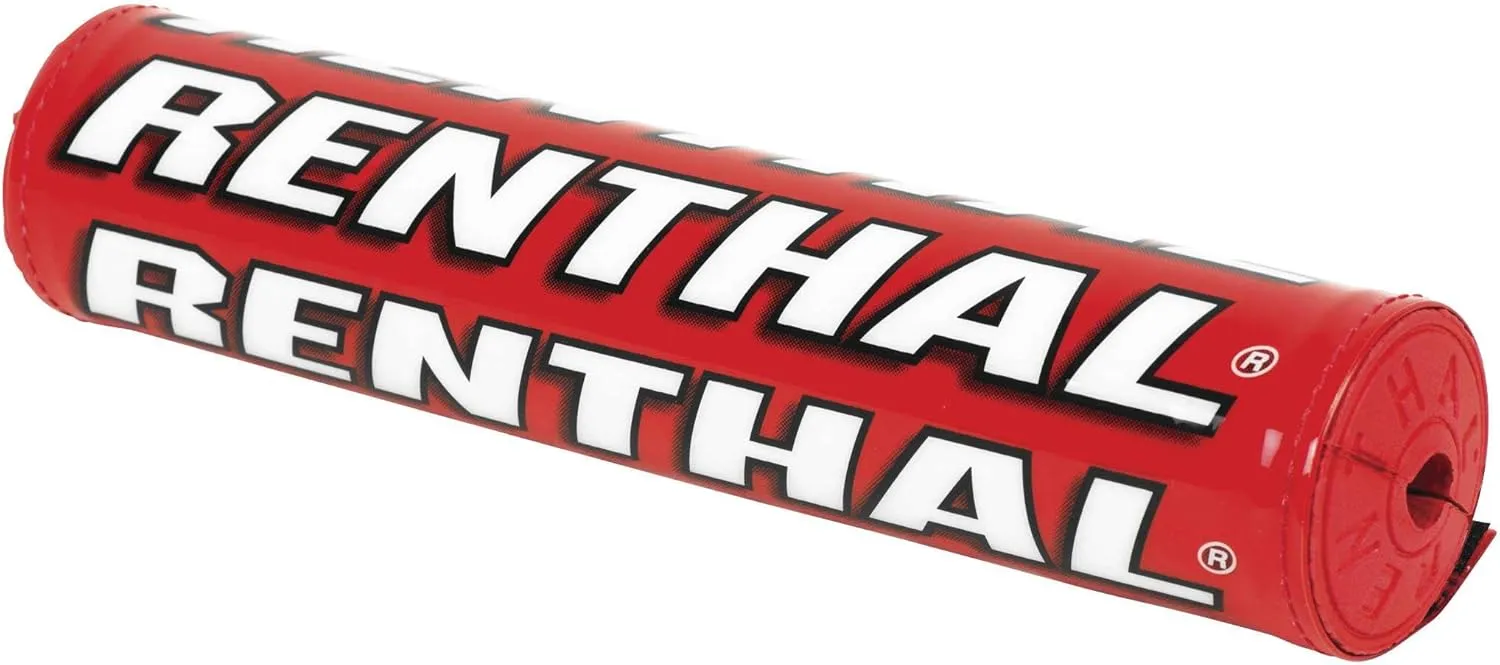 Renthal SX 10" BAR PAD LE RED/RED FOAM P324