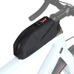 Rhinowalk Bike Top Tube Bag Bicycle Front Frame Bag Waterproof Bike Bag 1.2L with Dual Side Mesh Pockets Perfect for MTB Road Bike Cycling Commuting and Outdoor Adventures