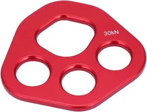 Rigging Plate, 30kN Aluminum Rigging Plate, Aviation Aluminum 4 Holes Claw Descender Plate, Climbing Bolt Rigging Plate for Rock Climbing
