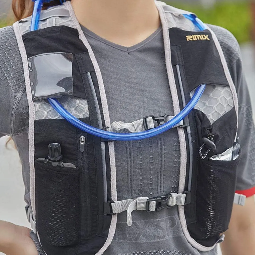 RIMIX Sport Multi Function Lightweight Hydration Running Vest Backpack for Marathon Joggings Climb Hiking Trail