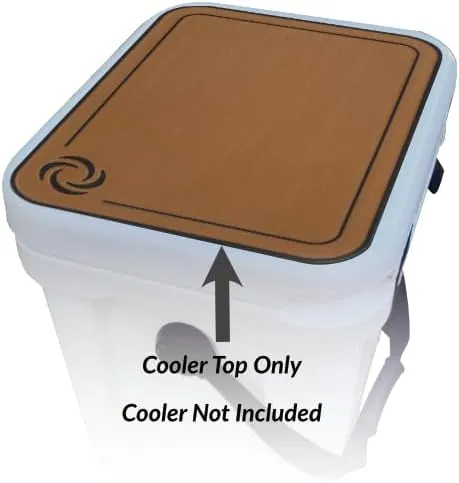Roadie 24 Cooler Lid Tops - EVA Foam YETI Chest Cooler Peel and Stick Comfort Pad - Hard Side Camping, Boating, Tail Gate, Ice Box Top Cushion