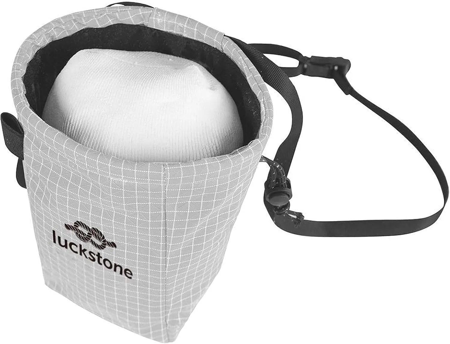 Rock Climbing Chalk Bag Bouldering Chalk Bag Bucket Gym Chalk Bag Multifunctional Gym Pouch Storage Bag with Brush and Adjustable Belt for Climbing, Cross Fit, Weight Lifting
