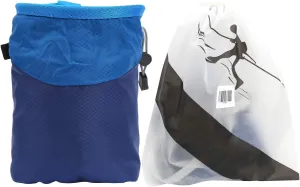 Rock Climbing Magnesium Powder Chalk Bag Large Capacity Storage Flannel Inside for Mountaineering Gymnastics 2 Colors