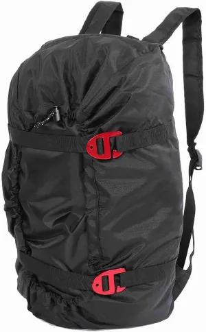 Rock Climbing Rope Bag, Gear Storage with Foldable Tarp for Outdoor Camping Backpack Camping HikingAccessories (Black)