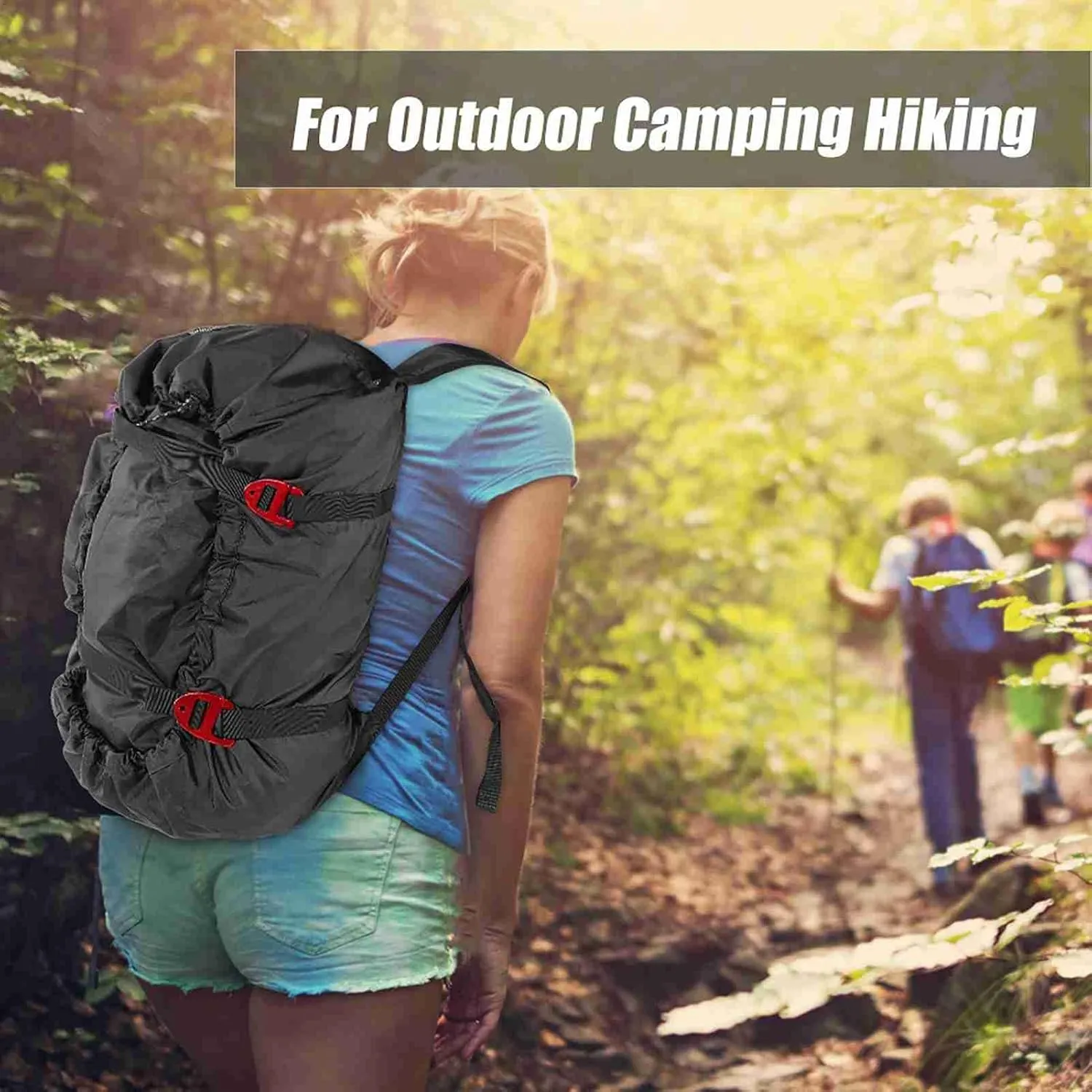 Rock Climbing Rope Bag, Gear Storage with Foldable Tarp for Outdoor Camping Backpack Camping HikingAccessories (Black)